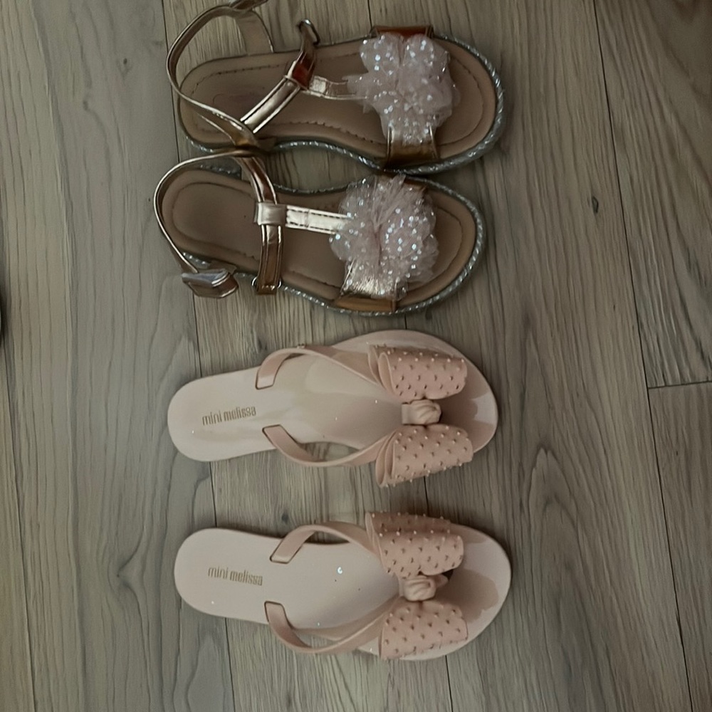 Size 12 mini Melissa and Nanette lepore kids sandals